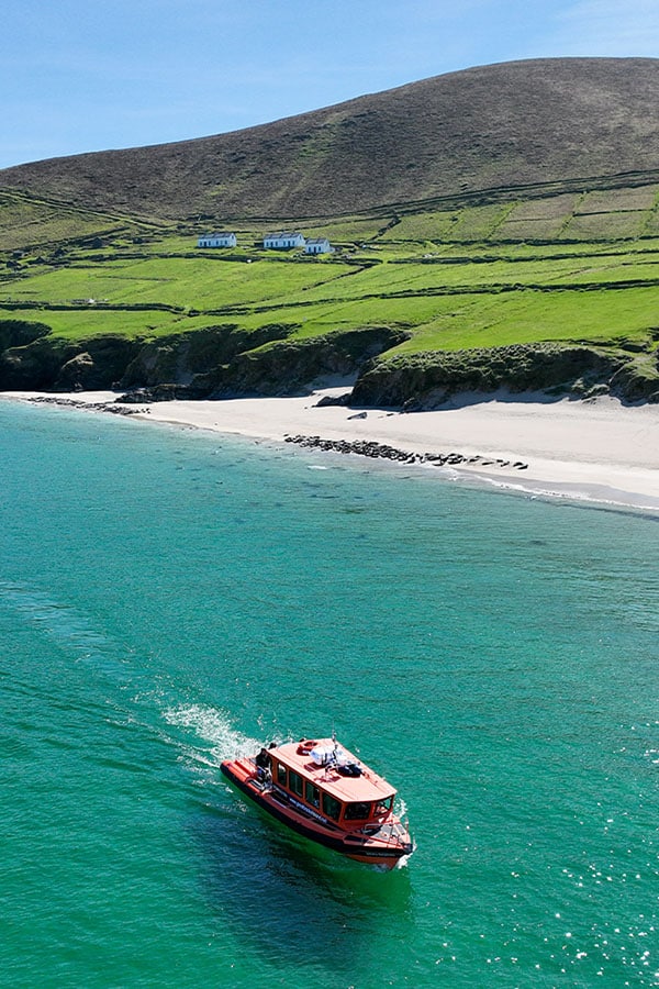 600x900 0011 Boat near beach with seals