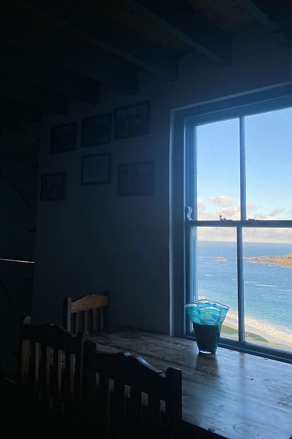 cottage window view
